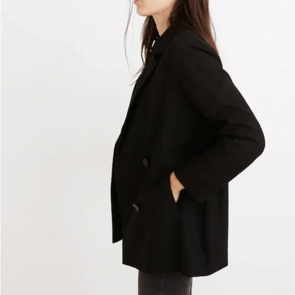 Madewell Caldwell Double-Breasted Blazer Black Small